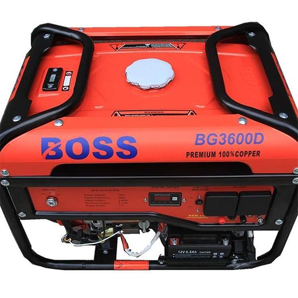 Boss Petrol Generator with Key – BG 3600D