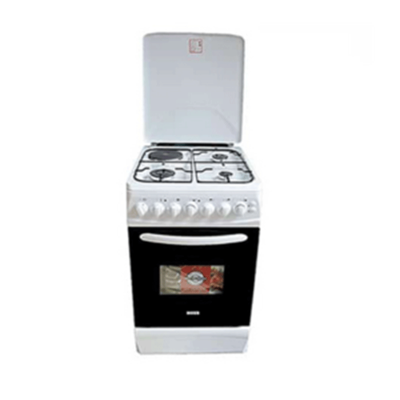 Boss Freestanding Cooker 50x60cm, Electric Oven, 1 Electric + 3 Gas Burners with Grill - BC5613 SVR