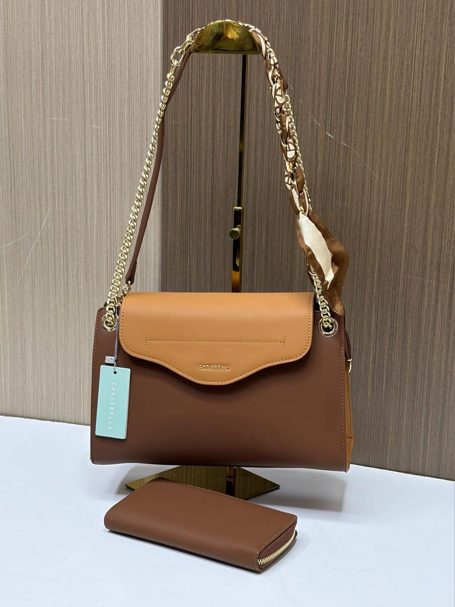 Elegant Ladies Handbag with Matching Wallet