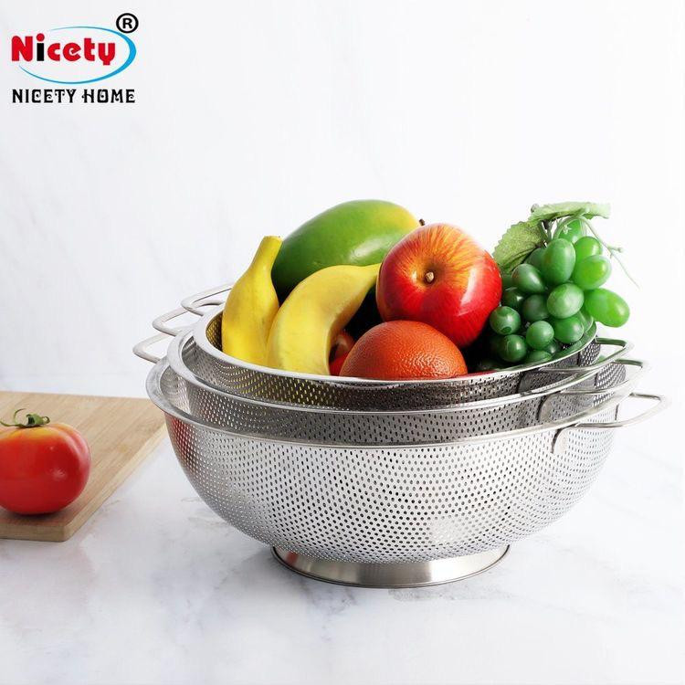 Stainless Steel Colander 3pcs