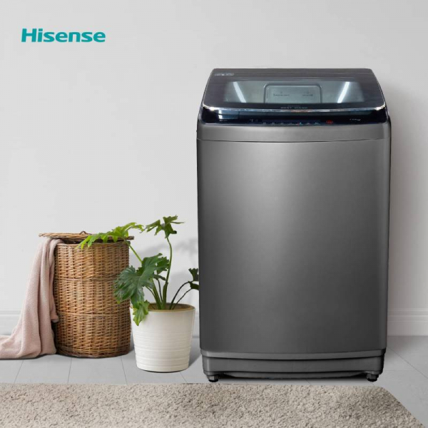 hisense 18kg titanium silver top loader