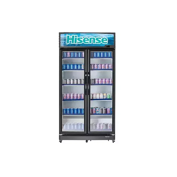 Hisense Showcase Beverage Cooler 815L FL-81WC – No Frost Display Fridge with Light Box | Commercial Drinks Fridge