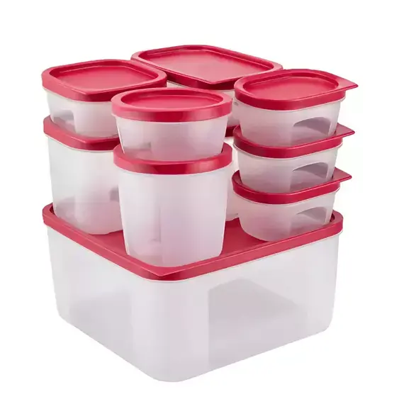 Decakila Food Container 10pc Set – BPA Free, Microwave Safe Plastic Containers KMtt1210R