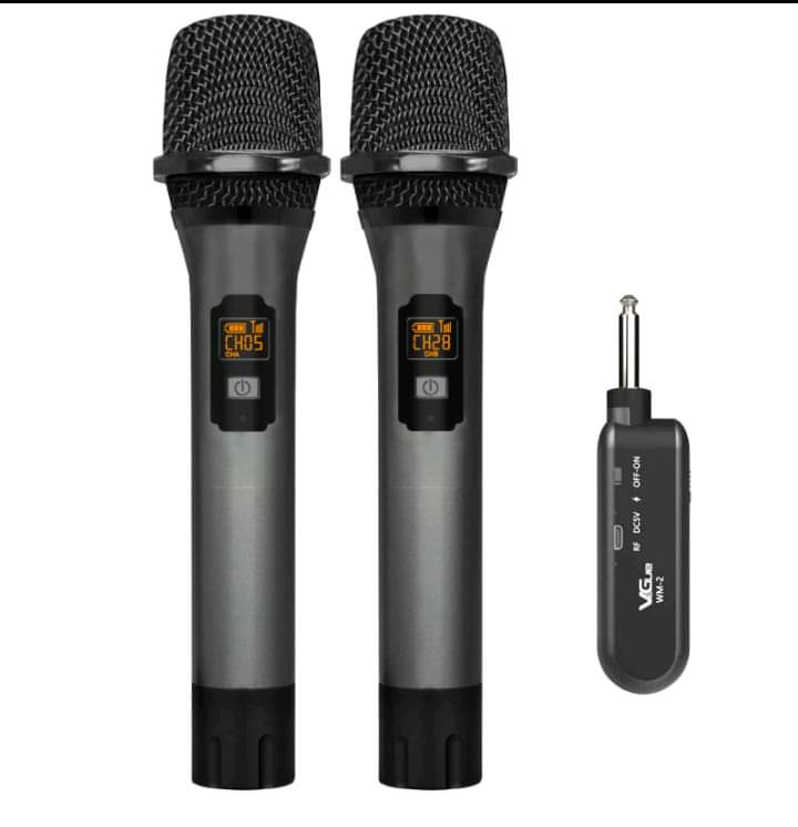 Rechargeable Wireless Microphone shure set 2pc