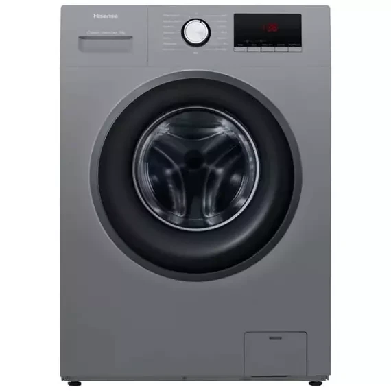 Hisense Washing Machine 9kg Steam Care, Front Load, LED Display, Time Delay, Energy Efficient, Snowflake Drum, Titanium WFPV9012MT