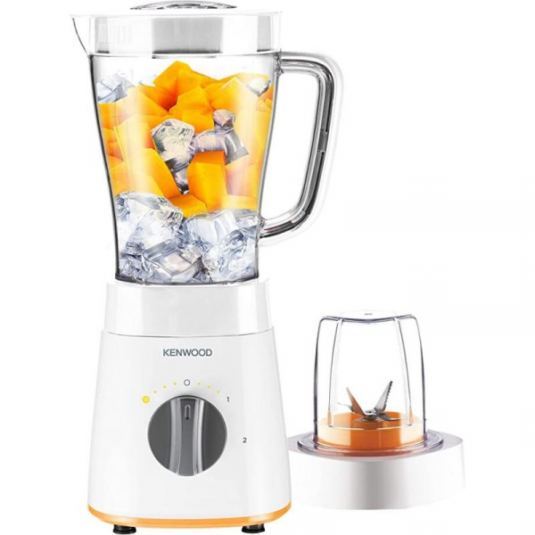 Kenwood Blender 500W Smoothie Blender/Smoothie Maker 1.5L with Multi Mill (Grinder/Chopper), Ice Crush Function BLP15.150wh