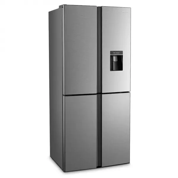 Hisense Refrigerator 392L 4 Cross Door with Water Dispenser, Total No Frost, Super Wide Space, LED Lighting, Multi Air Flow Technology H520FI-WD