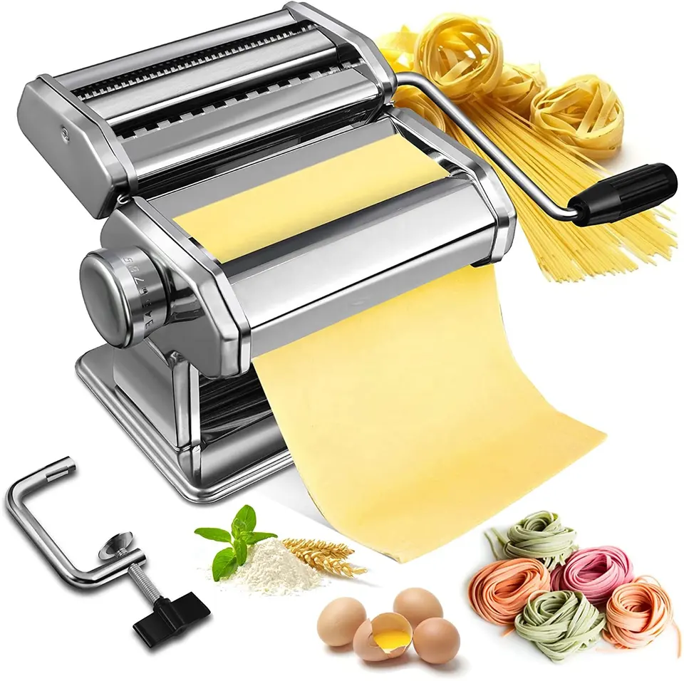 Manual Pasta/Manda Roller Stainless Steel Cutter
