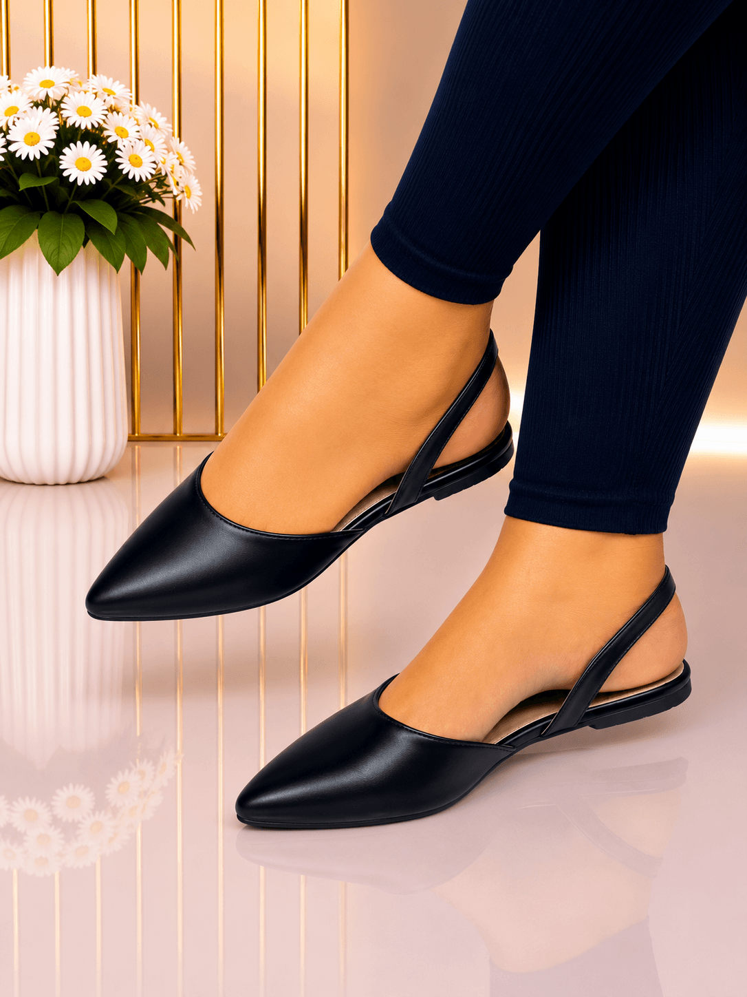 Elegant Ladies Point Flats Collection – Multiple Colors | Stylish & Comfortable Slingback Shoes