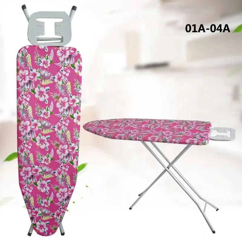 Foldable Big size wood ironing board with fire resistant cover