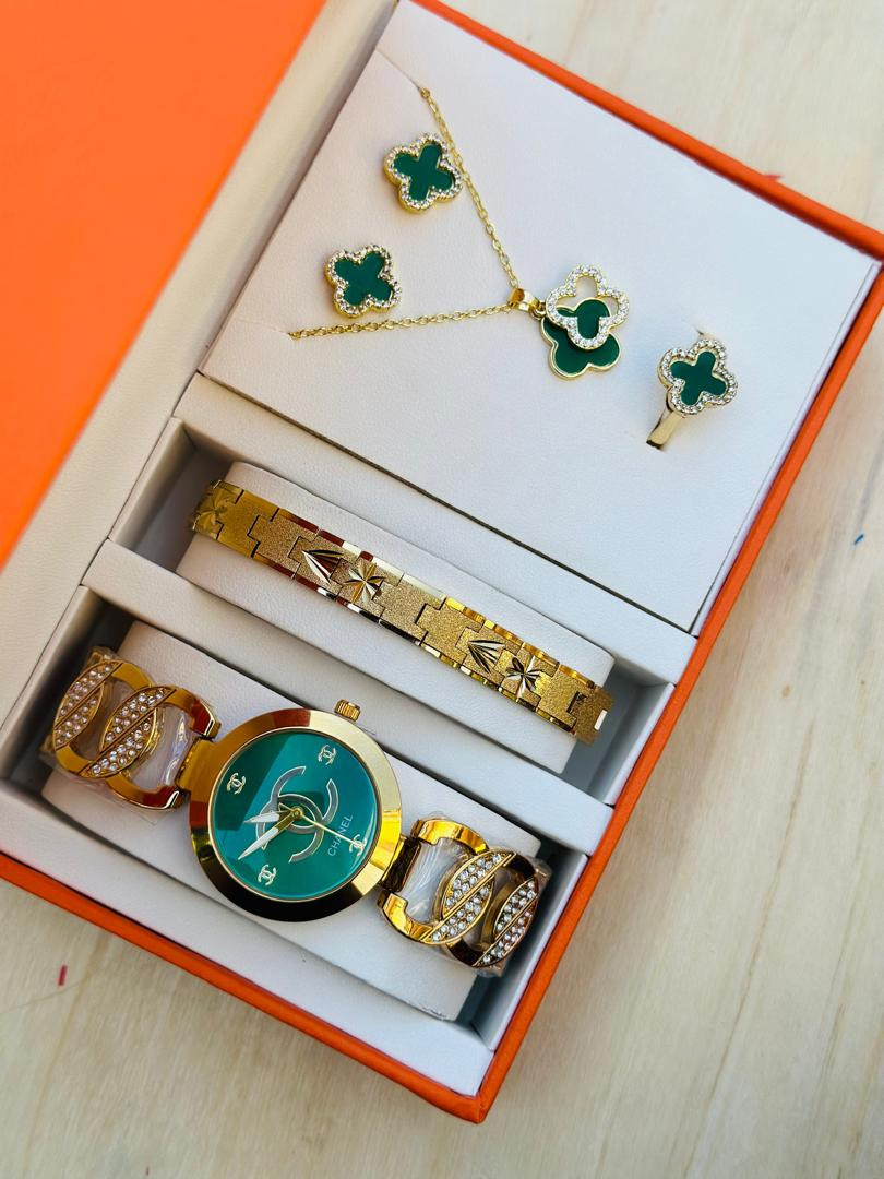 Full set watch, Bracelet, Earing