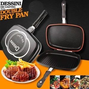 Double Sided Grill Pan Dessini ITALIAN , Size 40CM