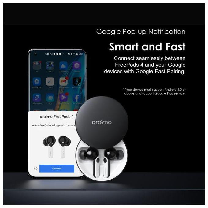 Oraimo Freepods 4 Anc True Wireless Earbuds