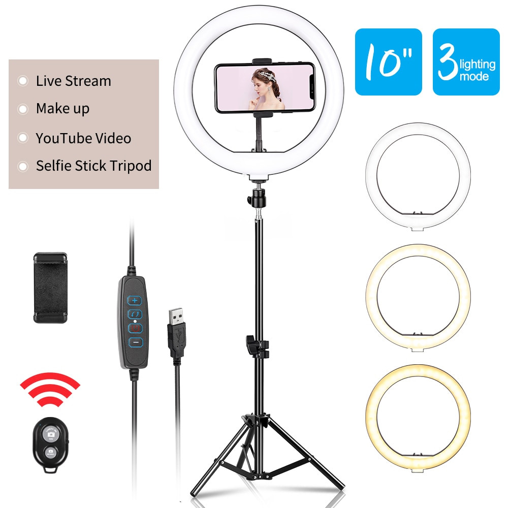 Ring Light LED 10 inch with Tripod