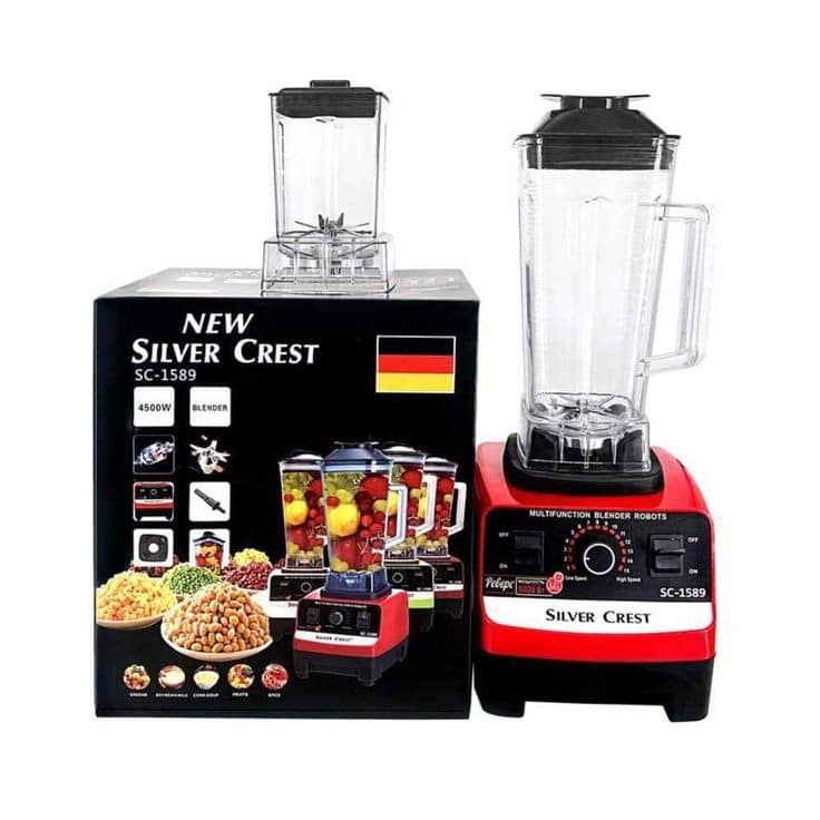 Silver Crest Heavy Duty Commercial Pro Blender +Grinder Jar