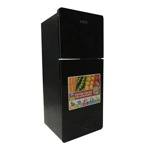 Boss Refrigerator Double Doors 140L Black, BS-110BLK