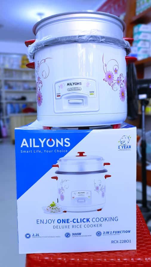 AILYONS, 2.2 Litre Electric Rice Cooker With Steamer