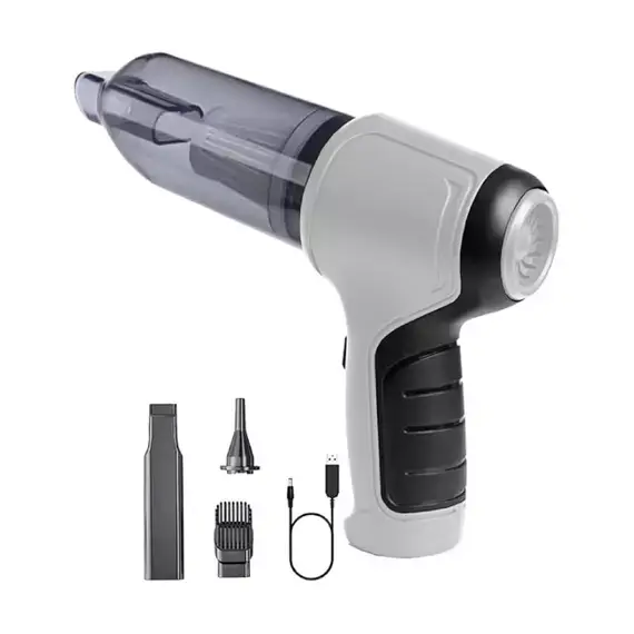 Mini Handheld Vacuum Cleaner Rechargeable – Portable Auto Dust Cleaner White | Kisafisha Vumbi Kidogo cha Kisasa